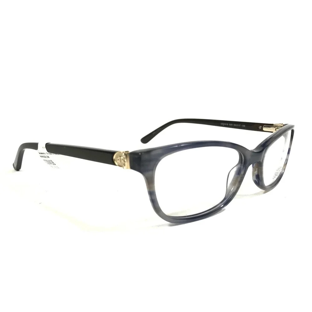 Catherine Deneuve CD0418 020 Eyeglasses Frames Brown Grey Horn Cat Eye 54-17-135